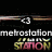 Animated icon displays changing text and names above a stylized 'METRO STATION' logo with multicolored lettering.