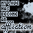 A static digital image displays repeated text and symbols in a pattern with black, white, and light blue colors
