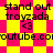 Pixelated yellow and pink checkered background with repeated text elements including "stand out troyzada <3" and "youtube.com" in black font.