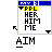 16 identical static images showing a blue header with 'RRL' text, yellow highlighted sections over 'HER HIM ME', and white background with black text