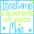 Pixelated icon with blue and green text reading 'Higgiame a quererte un poco' and a small blue figure with a star, bordered by blue and green frames.