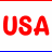 Pixel art contact sheet showing a patriotic cartoon character in multiple poses with USA-themed clothing and text elements for Independence Day.