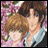 Two anime-style characters with brown hair stand against a pink floral background; text reads "Anime IM" and "com" on a black