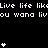 Pixel art animation of white text and heart symbols on black background with gray corner overlay.