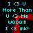 A static digital image with cyan text on a black background, featuring repeated phrases and symbols