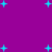 Purple background with scattered cyan plus signs of varying sizes, some appearing as small dots.