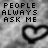 A 4-frame contact sheet of a black-and-white animated buddy icon featuring pixelated text and heart outlines arranged in a grid layout.