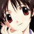 A pixelated anime-style character face with large expressive eyes and brown hair on the left, next to a black background with white text reading "Anime IM" and a stylized signature below it.