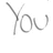 Black-and-white pixelated text icons arranged in a with faint 'You' watermarks, displaying names and phrases