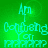 Green background with cyan text reading 'Am Confusing or' and 'ppppppp' in pixelated font, showing subtle animation changes across frames.