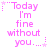 Pixelated pink text on white background reads 'Today I'm fine without you...' with star and dot accents, arranged in a of six identical