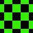 Green and black checkered pattern with shifting diamond shapes transitioning from square to diamond orientation across the image.