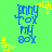 Blue text reading 'penny for my boy' on a green background with yellow square patterns, displayed in four identical positions