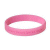A contact sheet of five animated frames showing pink wristbands with text, arranged in a 3x2 grid on a white background with one gray square placeholder.