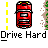 Animated contact sheet of a red car driving on gray roads with yellow dashed lines, blue barriers, and green roadside vegetation across 11 frames showing motion progression.