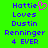 Green background with blue pixelated text reading 'Hattie Loves Dustin Renninger 4 EVER' and a pink heart symbol next to 'Hattie'.