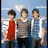 Three individuals stand side-by-side against a blue background with white clouds; text reads "OHH baby! they are FINE!" on yellow.