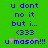 Green background with blue pixelated text reading 'u dont no it but i... (333 u*mason!!!' and pink star-like symbols.