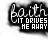 identical black-and-white text-based icons with 'bath' and 'IT DRIVES ME CRAZY' in stylized fonts, each containing scattered colored pixel dots