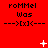 Red background with repeated text and symbols, showing animation changes in star and dot patterns across frames.