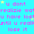 A static image with a bright cyan background displays repeated pink text phrases and scattered yellow stars.
