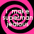 Four identical pink and black spiral patterns arranged in a , each containing white text reading "I make superman jealous"
