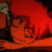 A 48x48 pixel animated buddy icon featuring a red-haired anime character with closed eyes resting on an orange surface, alongside text reading "Anime IM" and "com" in white pixelated font on black background.