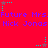 Red background with repeating purple text and alternating cyan/magenta star icons in a pattern