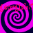 Four identical spiral patterns arranged in a on a dark background, with red text overlaid across the spirals
