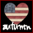 Pixelated heart-shaped icon with American flag design and white text below on black background, framed by red border.