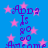 Blue background with pink stars and purple text reading "Adda Is go go Awesome" in a pixelated style.