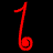 Two red musical eighth notes on a black background, displayed side-by-side in an animated contact sheet format with slight variations between frames.