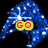 Blue pixelated character with white sparkles wears yellow 'GO' text, red 'SABRES!' banner, and yellow 'Goregeous' text across different frames.