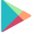 A static pixelated icon featuring a diagonal gradient of cyan, green, orange, and magenta segments against a white background with gray text blocks.