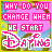 Pixelated static image with pink text on a blurred background featuring yellow border and stylized lettering.