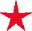 Ten star-shaped icons in red, orange, yellow, green, blue, and purple arranged in three on a gray background
