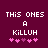 Pixelated text on a dark purple background with pink heart symbols below, showing two animation frames where the hearts shift position.