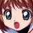 A pixelated anime-style character face with brown hair and large blue eyes on the left, next to a black background with white text "Anime IM" and "com" on the right.