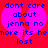 Pixelated text on a red background with two pink broken hearts, blue lettering reads 'dont care about jenna no more its henore its he lost' across both heart halves.