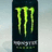 Green claw marks on dark background with pixelated text elements in green and white.