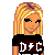 Pixel art contact sheet showing three frames of a skater-themed animated icon with text "lil skater girl" below the character sprites.