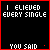 Animated contact sheet of 8 frames showing a red pixelated signature animation over text on black background with gray transparency indicator.