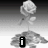 A black-and-white animated sequence showing a rose, hands forming a heart, and sand art with text reading 'i will love you 4 ever!'
