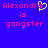 Pixelated text on blue background with yellow heart symbol replacing 'o' in name.