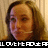 A pixelated image of a person with light brown hair and a headset microphone, showing three variations in facial expression and text below.