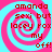 A static image with a pink and cyan spiral background and red text reading "amanda sexi but lacey rox my off!" in four identical quadrants.
