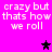 Pixelated text and star symbols on a bright pink background with repeated phrases.