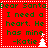 Red background with green text reading "Dear Santa I need a heart. He has mine -Katie" and white pixelated Christmas tree icons, arranged in a with dotted white borders