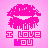 Pixelated pink lips with dripping effect above 'I LOVE YOU' text on light pink background.