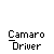 Red Camaro car icon with yellow interior and black wheels, displayed in multiple pixelated states including full vehicle, partial fragments, and disintegration effects.